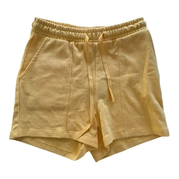 Vero Moda‎ Yellow 100% Cotton Lounge Shorts NWT SIZE XS - Picture 2 of 7